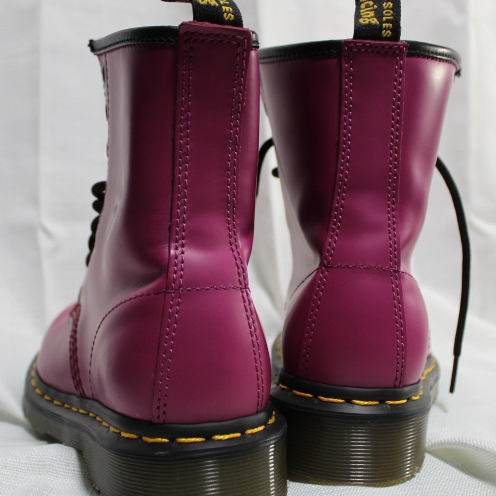 Dr. Martens Pink Lace Up Boots - Picture 4 of 10